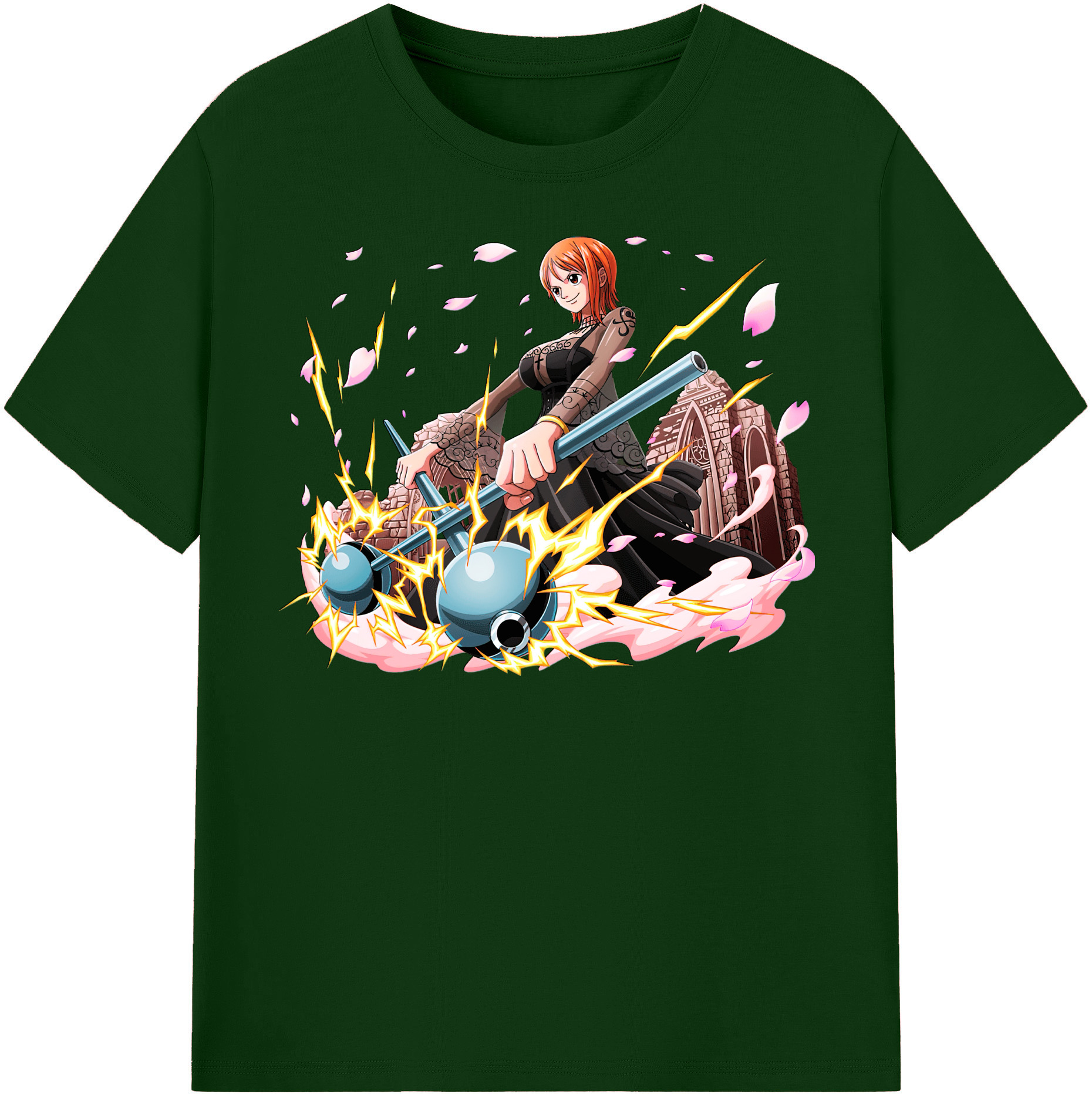 ワンピース ナミ ONE PIECE Nami 綿100％半袖Tシャツ（フロントプリント）